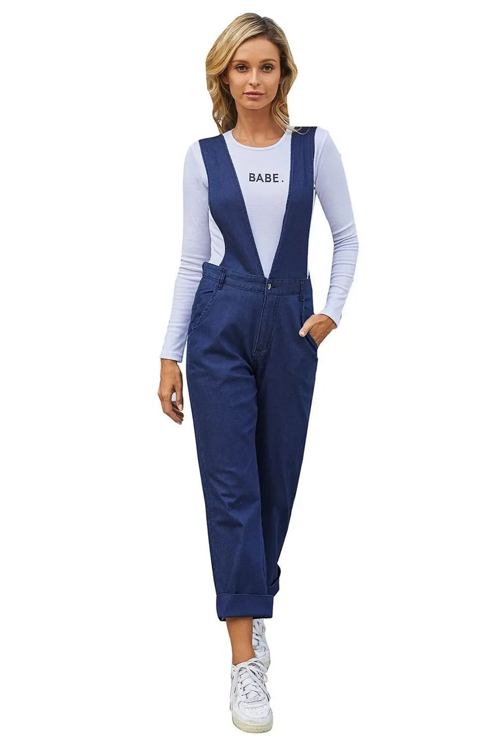 Dark Blue Wash Vintage Wide Leg Denim Overall Women Deep V Neck High Waist Front Zipper And Button Overalls Jumpsuits Plus Size
Dark Blue Wash Vintage Wide Leg Denim Overall Women Deep V Neck High Waist Front Zipper And Button Overalls Jumpsuits Plus Size