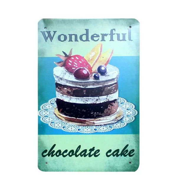 Vintage Cake Dessert Pie Ice Cream Metal Signs Retro Bakery Kitchen Wall Art Painting Home Decor Iron Poster Tin Sign 8"x12"
Vintage Cake Dessert Pie Ice Cream Metal Signs Retro Bakery Kitchen Wall Art Painting Home Decor Iron Poster Tin Sign 8"x12"