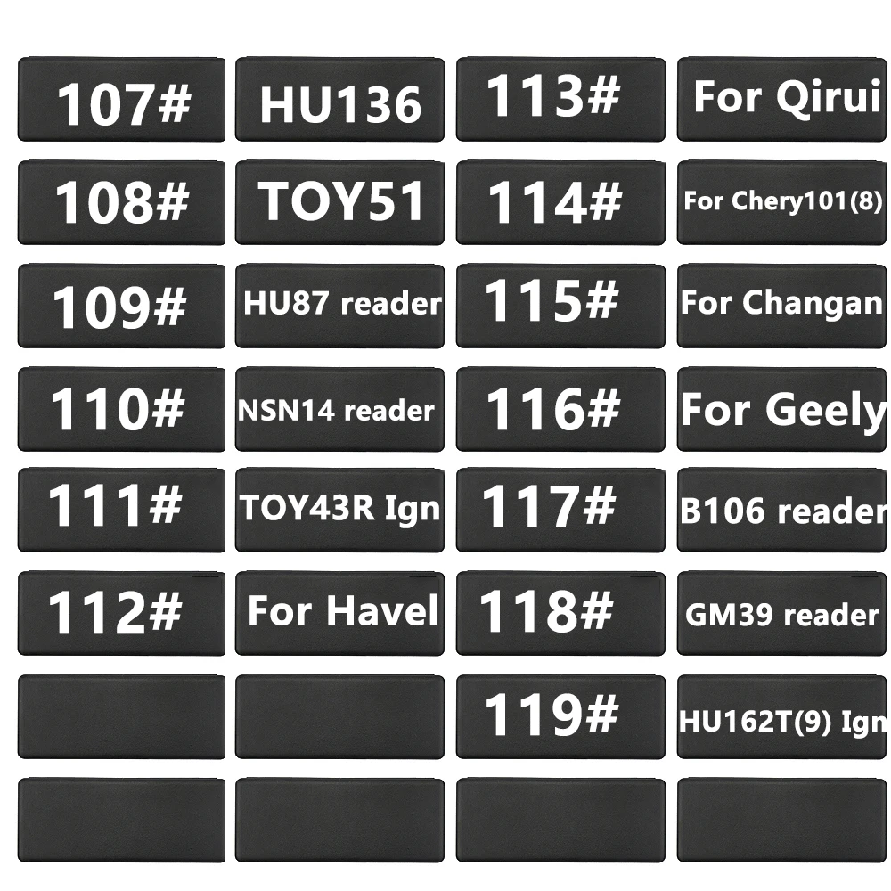 LiShi 2 in 1 HU136 TOY51 HU87 NSN14 Reader TOY3R Ign B106 GM39 for Havel Qirui Chery Changan Geely Locksmith Tool
LiShi 2 in 1 HU136 TOY51 HU87 NSN14 Reader TOY3R Ign B106 GM39 for Havel Qirui Chery Changan Geely Locksmith Tool