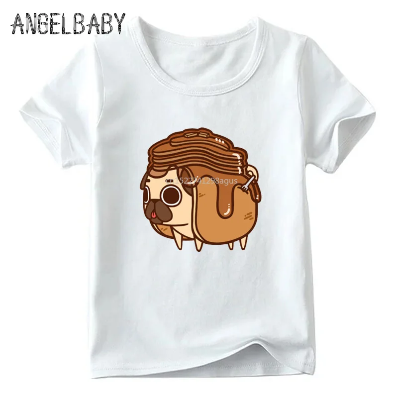 Baby Boys and Girls Cartoon Pug Dog Pancakes Food Print T shirt Kids Funny T-shirt Children Summer White Tops,ooo2161
Baby Boys and Girls Cartoon Pug Dog Pancakes Food Print T shirt Kids Funny T-shirt Children Summer White Tops,ooo2161