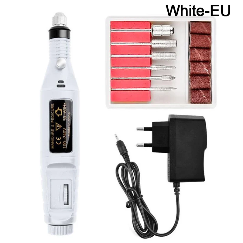 Electric Nail Drill Machine Polishing Grinding Nail Art Tool with 6 Nail Bits
Electric Nail Drill Machine Polishing Grinding Nail Art Tool with 6 Nail Bits