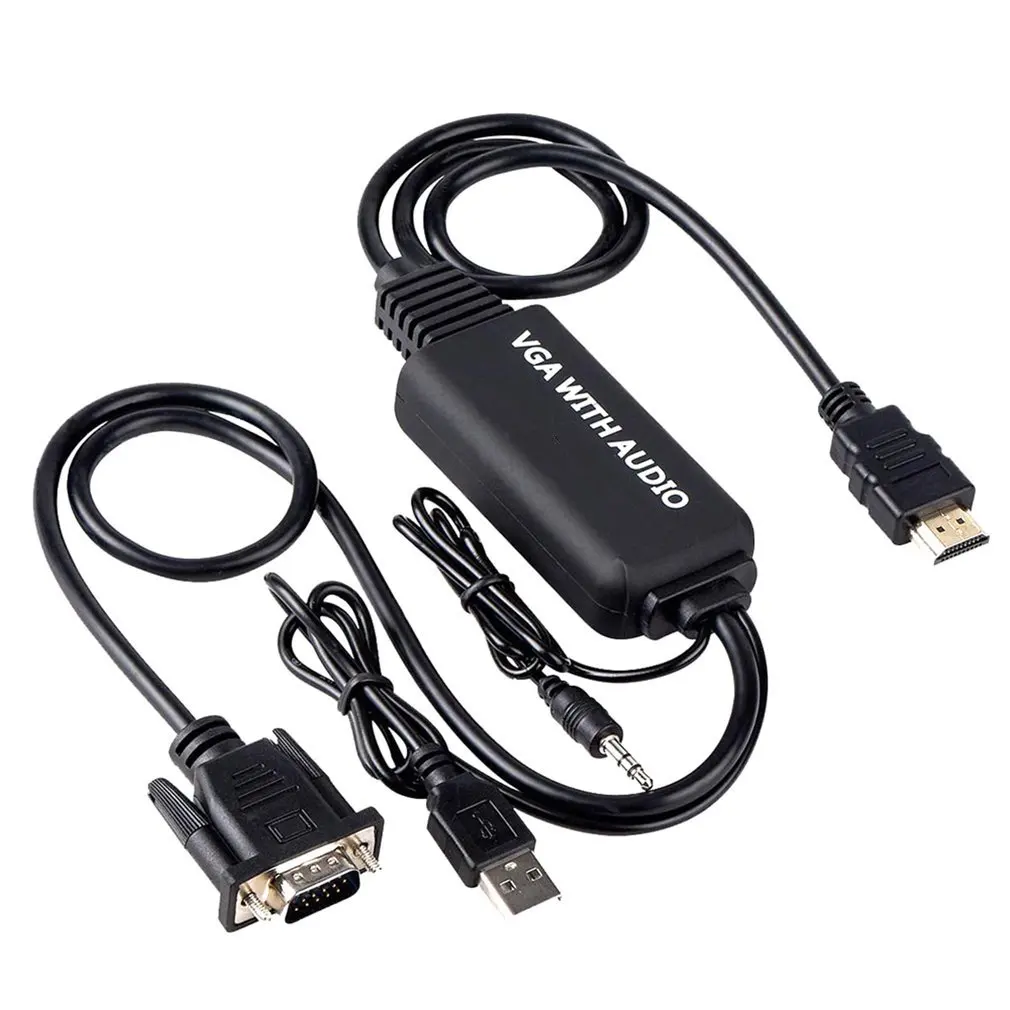 VGA To HDMI-compatible Converter With Audio VGA To HDMI-compatible Conversion Cable Computer To TV Cable 1.5m
VGA To HDMI-compatible Converter With Audio VGA To HDMI-compatible Conversion Cable Computer To TV Cable 1.5m