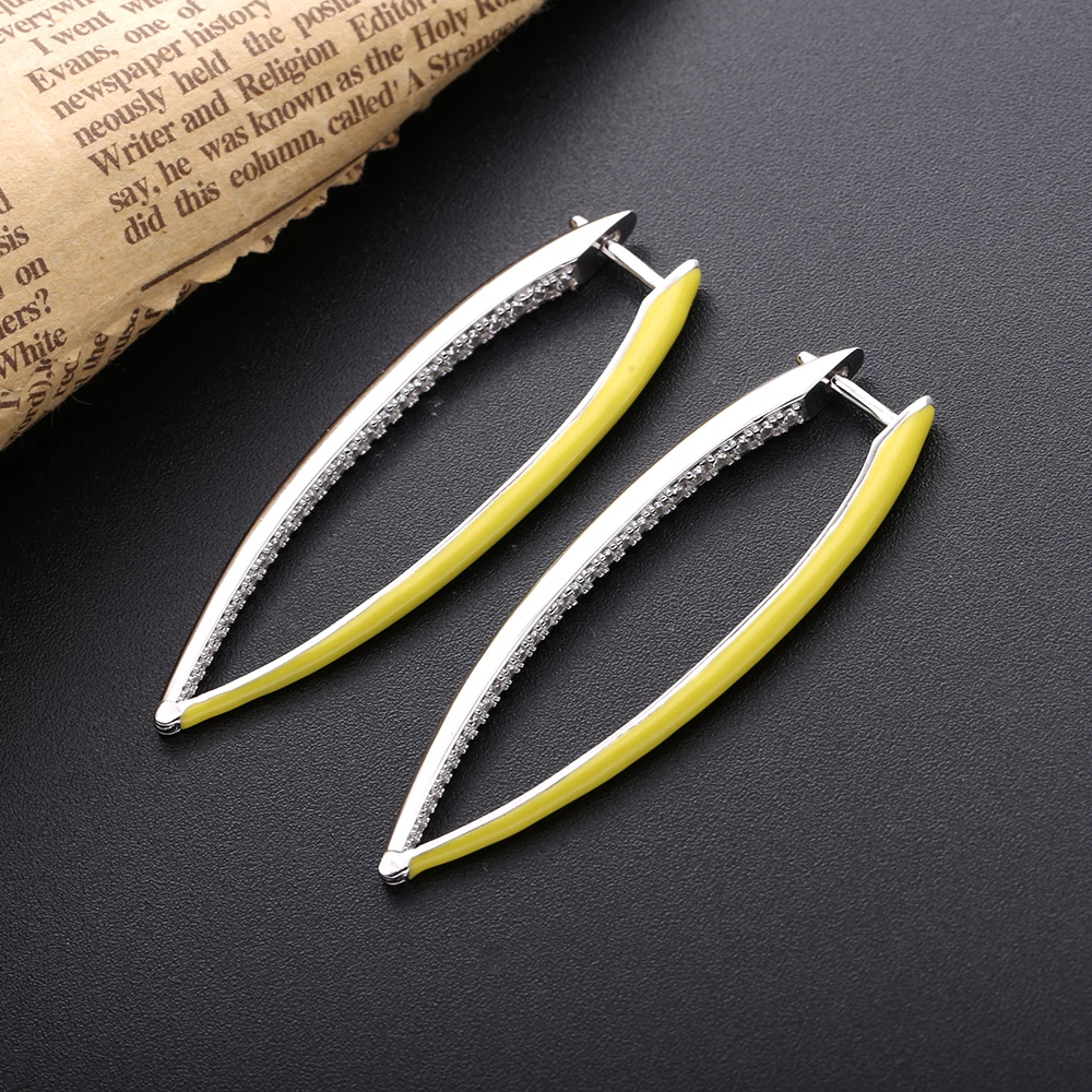 Slovecabin 2020 New Arrived Original 925 Sterling Silver Fluorescent Enamel Neon colorful Fashion Hoop Big Huggies Earrings Gift
Slovecabin 2020 New Arrived Original 925 Sterling Silver Fluorescent Enamel Neon colorful Fashion Hoop Big Huggies Earrings Gift