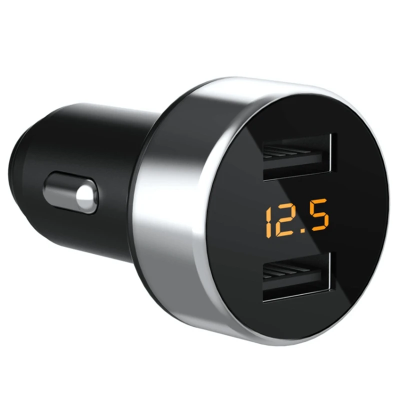 3.1A Dual USB Car Charger 2 Port LCD Display 12-24V Fast Quick Charging Auto Power Adapter with LED Light
3.1A Dual USB Car Charger 2 Port LCD Display 12-24V Fast Quick Charging Auto Power Adapter with LED Light