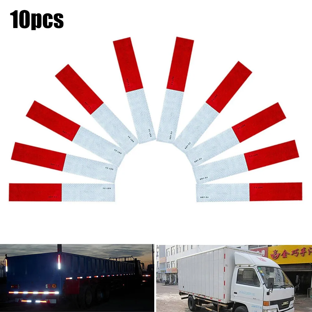 10 Pcs Car Stickers Products Conspicuity Reflective Tape 2x12" Red White Strip Trailer RV Truck For Car Accessories Stickers
10 Pcs Car Stickers Products Conspicuity Reflective Tape 2x12" Red White Strip Trailer RV Truck For Car Accessories Stickers