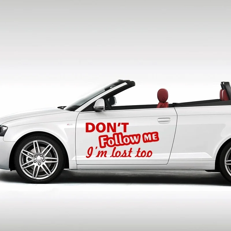 EmpireYing 3 Size 8 Colors Don't Follow Me I Am Lost Too Funny Slogan DIY Handmade Lettering Art Car Sticker Vinyl Decals Gifts
EmpireYing 3 Size 8 Colors Don't Follow Me I Am Lost Too Funny Slogan DIY Handmade Lettering Art Car Sticker Vinyl Decals Gifts