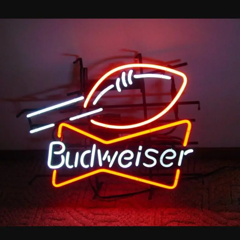 Изготовленный На Заказ Budweiser Футбольная тема под стеклом неоновый светильник вывеска пивной бар
Изготовленный На Заказ Budweiser Футбольная тема под стеклом неоновый светильник вывеска пивной бар