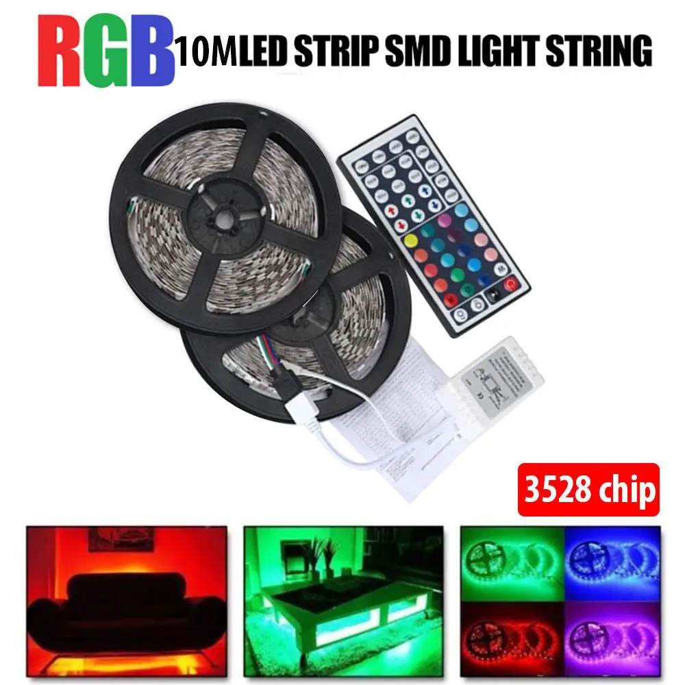 Christmas RGB LED Strip Light SMD 3528 10m/20m Tape Ribbon diode led Strips Light Flexible Stripe Lamp IR WIFI Controller ribbon
Christmas RGB LED Strip Light SMD 3528 10m/20m Tape Ribbon diode led Strips Light Flexible Stripe Lamp IR WIFI Controller ribbon