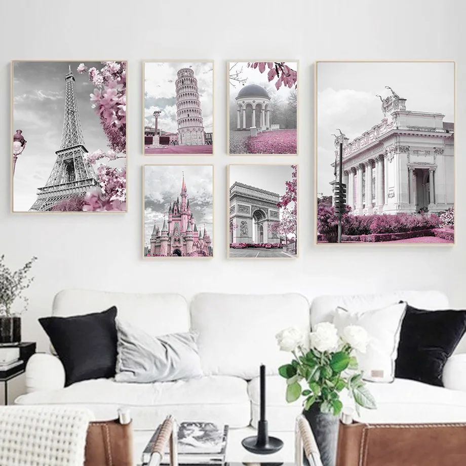 Flower Paris City Building Landscape Posters and Prints Castle Eiffel Tower Wall Art Canvas Painting Modular Pictures for Home
Flower Paris City Building Landscape Posters and Prints Castle Eiffel Tower Wall Art Canvas Painting Modular Pictures for Home