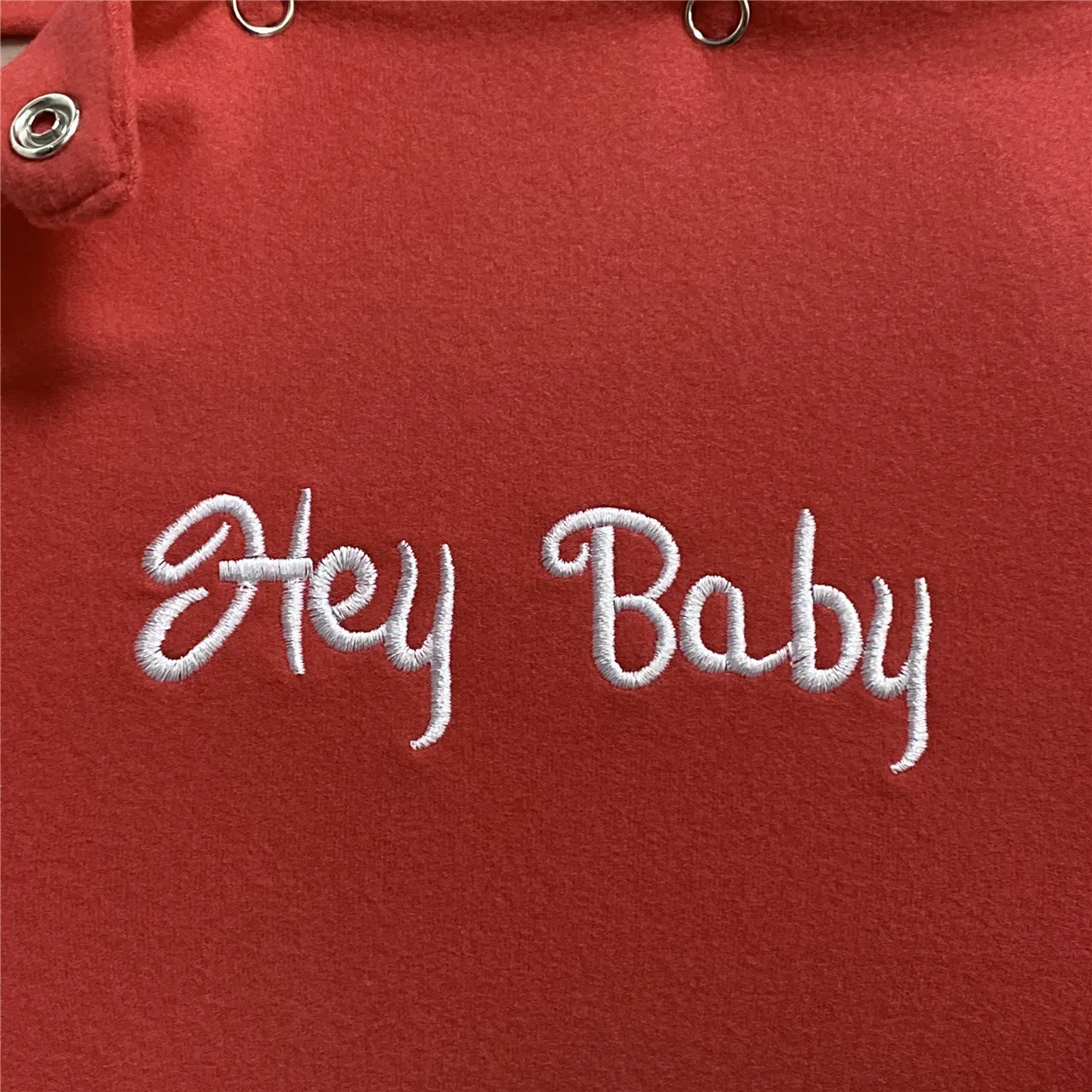 Letter Embroidery Hey Baby Removable Hip Buttons Solid Color Long Sleeves Breasted V-Neck Playsuit Sexy Nightwear Women Jumpsuit
Letter Embroidery Hey Baby Removable Hip Buttons Solid Color Long Sleeves Breasted V-Neck Playsuit Sexy Nightwear Women Jumpsuit