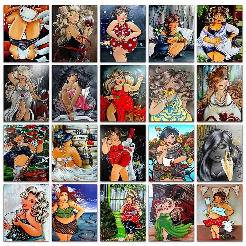 5D DIY Diamond Painting Cross Ctitch Kits Fat Lady Diamond Mosaic Embroidery Painting Round Drill Gift Set Diamants Mosaic Girl
5D DIY Diamond Painting Cross Ctitch Kits Fat Lady Diamond Mosaic Embroidery Painting Round Drill Gift Set Diamants Mosaic Girl
