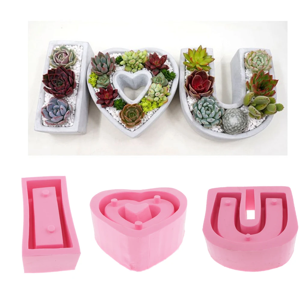 I Love U Shape Flower Pot Mould /Candy /Sugarcrafts /Fondant /Cake Mould DIY Tools Home Decorations 
I Love U Shape Flower Pot Mould /Candy /Sugarcrafts /Fondant /Cake Mould DIY Tools Home Decorations
