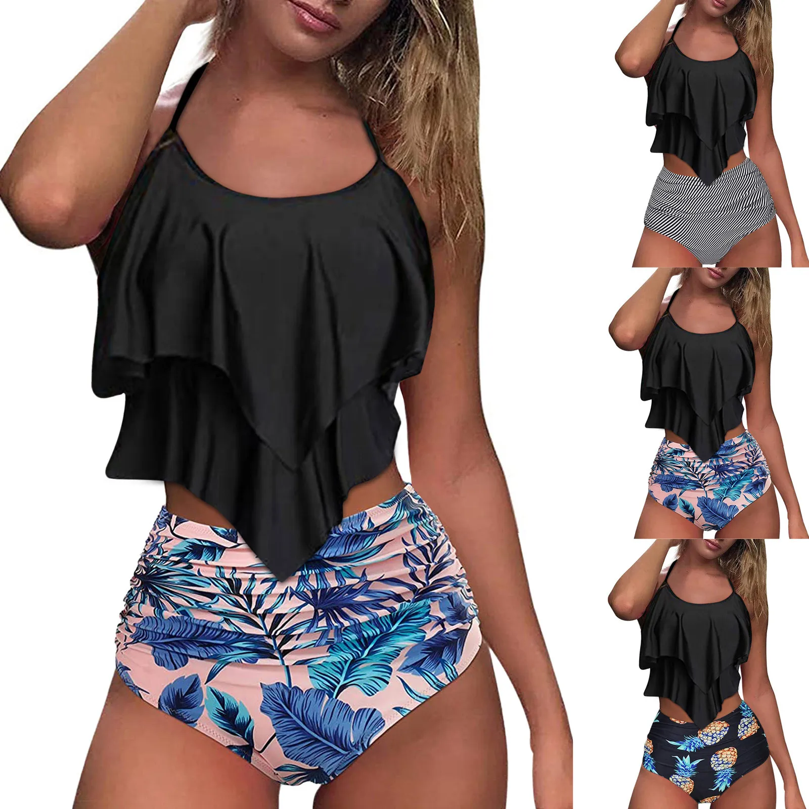 SAGACE Floral Printed Ruffle split bikini women's sexy bathing suit bathing in hot spring women's bathing suit new summer 2021
SAGACE Floral Printed Ruffle split bikini women's sexy bathing suit bathing in hot spring women's bathing suit new summer 2021