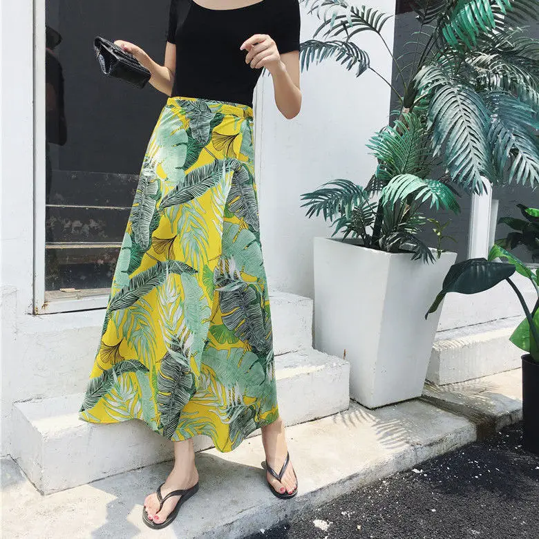 One piece skirt long skirt women's summer lace up Chiffon wrap skirt medium length floral beach skirt
One piece skirt long skirt women's summer lace up Chiffon wrap skirt medium length floral beach skirt