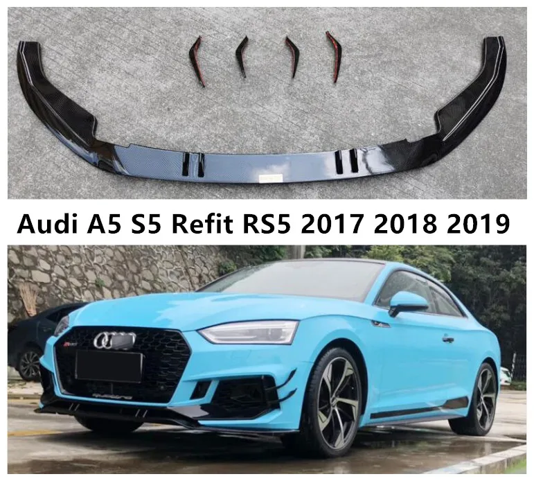 Передний бампер для Audi A5 S5 Refit RS5 2017 2018 2019 спойлер разветвители крышка ABS черное углеродное волокно
Передний бампер для Audi A5 S5 Refit RS5 2017 2018 2019 спойлер разветвители крышка ABS черное углеродное волокно