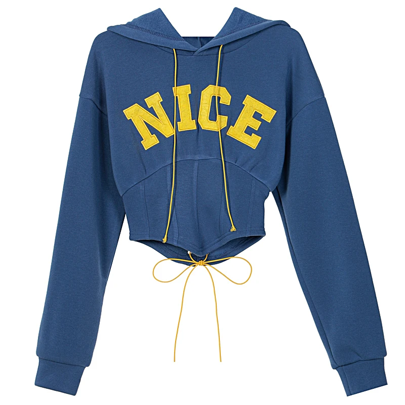 GALCAUR Casual Sweatshirt For Women Hooded Collar Long Sleeve Slim Print Drawstring Designer Sweatshirts Females 2021 Fashin New
GALCAUR Casual Sweatshirt For Women Hooded Collar Long Sleeve Slim Print Drawstring Designer Sweatshirts Females 2021 Fashin New