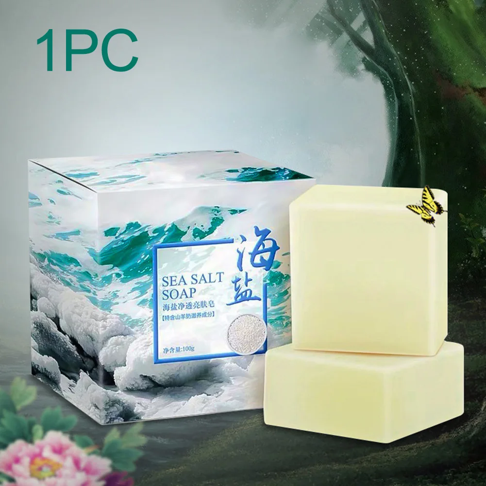 100g Brightening Smooth Pimple Shrinks Pores Oil Control Sea Salt Soap Moisturizing Remove Mites Skin Care Blackheads Facial
100g Brightening Smooth Pimple Shrinks Pores Oil Control Sea Salt Soap Moisturizing Remove Mites Skin Care Blackheads Facial