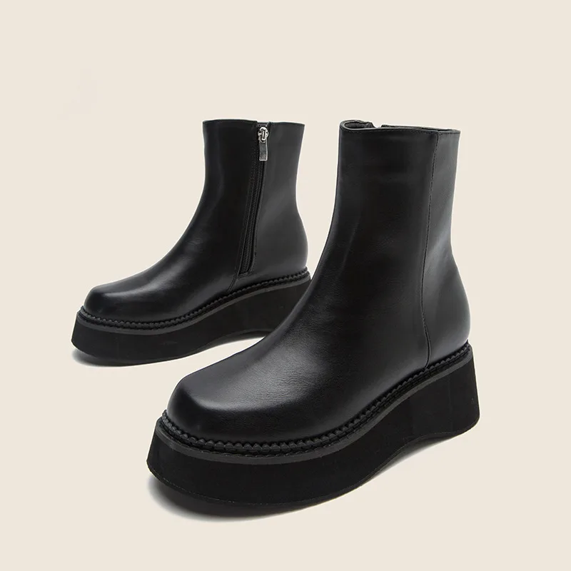 Boots Women New 2021 Female Shoes Zipper Clogs Platform Round Toe Chelsea Winter Footwear Ladies Med Mid Calf Mid-Calf Rock Autu
Boots Women New 2021 Female Shoes Zipper Clogs Platform Round Toe Chelsea Winter Footwear Ladies Med Mid Calf Mid-Calf Rock Autu
