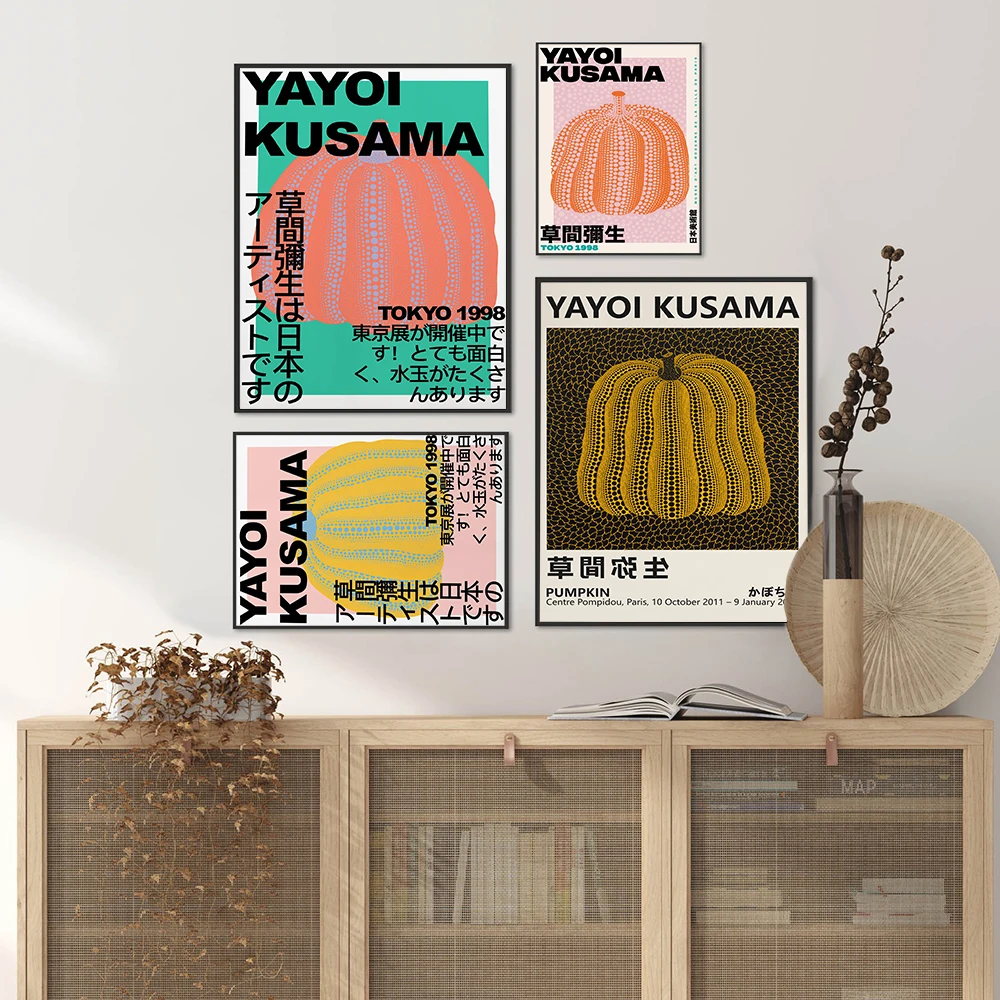 Yayoi Kusama Tokyo Exhibition Posters Wall Art Print Modern Abstract Orange Pumpkin Dot Canvas Painting Pictures Interior Decor
Yayoi Kusama Tokyo Exhibition Posters Wall Art Print Modern Abstract Orange Pumpkin Dot Canvas Painting Pictures Interior Decor