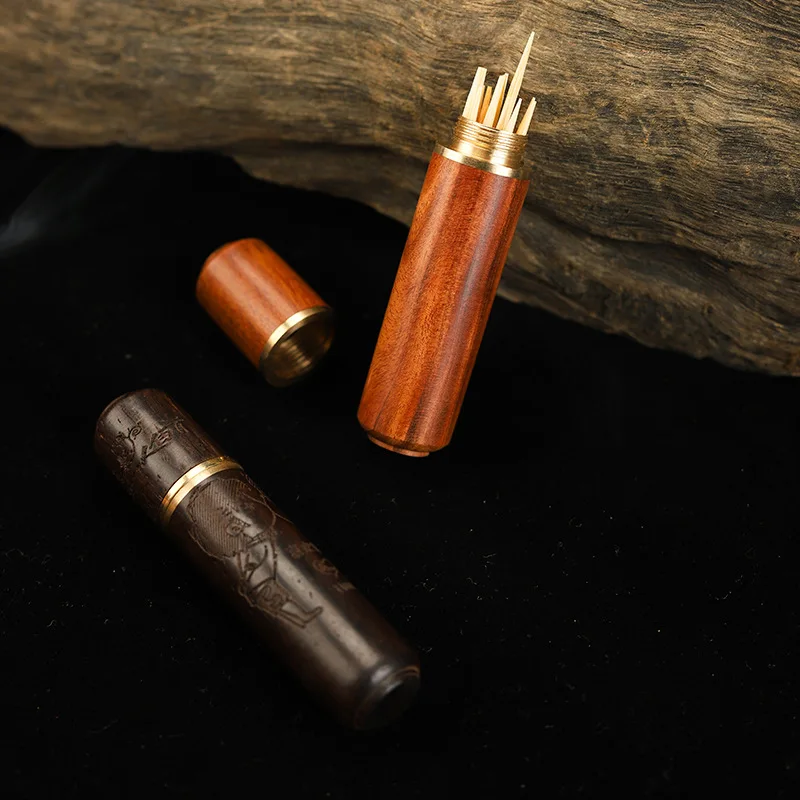 Portable Wood Toothpick Holder Mini Toothpick Box Carving Pocket Toothpick Holder Needle Case H88F
Portable Wood Toothpick Holder Mini Toothpick Box Carving Pocket Toothpick Holder Needle Case H88F
