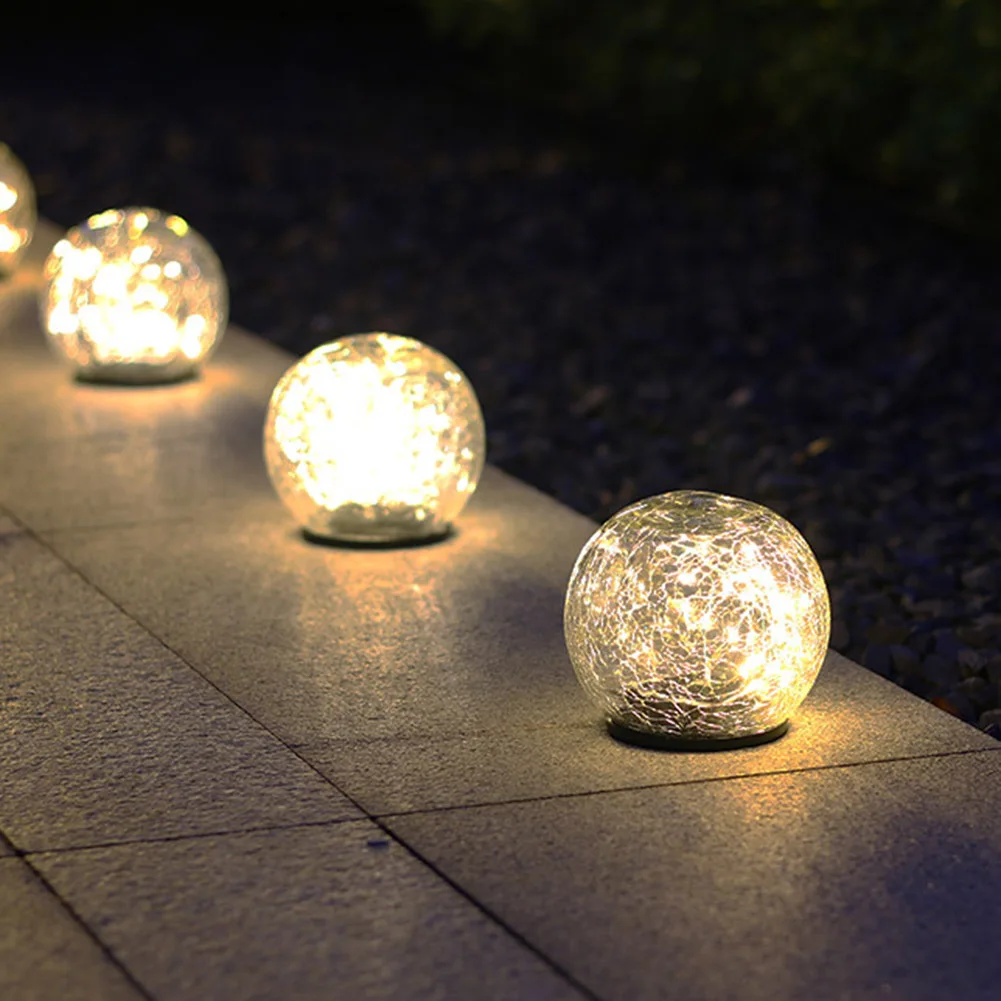 Solar LED Glass Ball Garden Lawn Lamp Outdoor Garden Yard Waterproof Cracked Pattern Night Light Plug in Ground L5
Solar LED Glass Ball Garden Lawn Lamp Outdoor Garden Yard Waterproof Cracked Pattern Night Light Plug in Ground L5