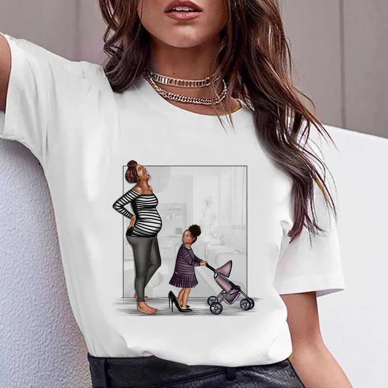 2021 Summer new fashion Black Girl Printed t shirt women Melanin tshirt Harajuku shirt tops tee shirt femme aesthetic streetwear
2021 Summer new fashion Black Girl Printed t shirt women Melanin tshirt Harajuku shirt tops tee shirt femme aesthetic streetwear