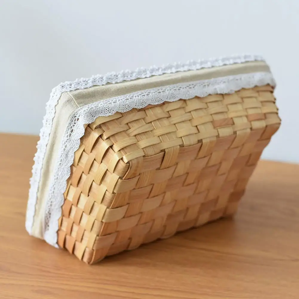 Ventilated Woven Storage Basket Strong Load-bearing Wood Cotton Flax Lace Woven Storage Box for Bedroom
Ventilated Woven Storage Basket Strong Load-bearing Wood Cotton Flax Lace Woven Storage Box for Bedroom