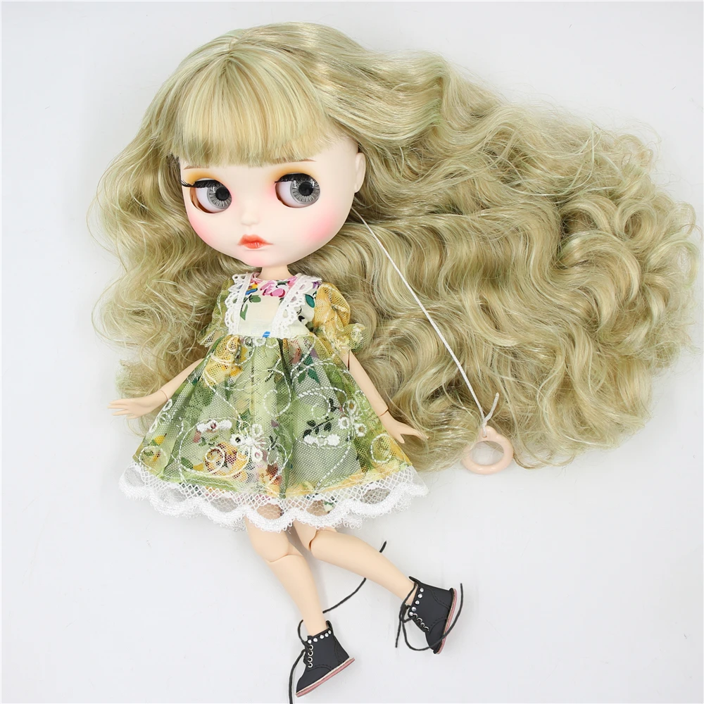 Ледяная DBS Blyth кукла 1/6 BJD белая кожа совместное тело матовое лицо с одеждой
