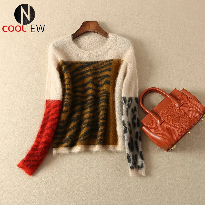 High Quality Women/Ladies 2021 New Wool & Cashmere Animal Striped Round Neck Long Sleeve Sweater Pullover Top
High Quality Women/Ladies 2021 New Wool & Cashmere Animal Striped Round Neck Long Sleeve Sweater Pullover Top
