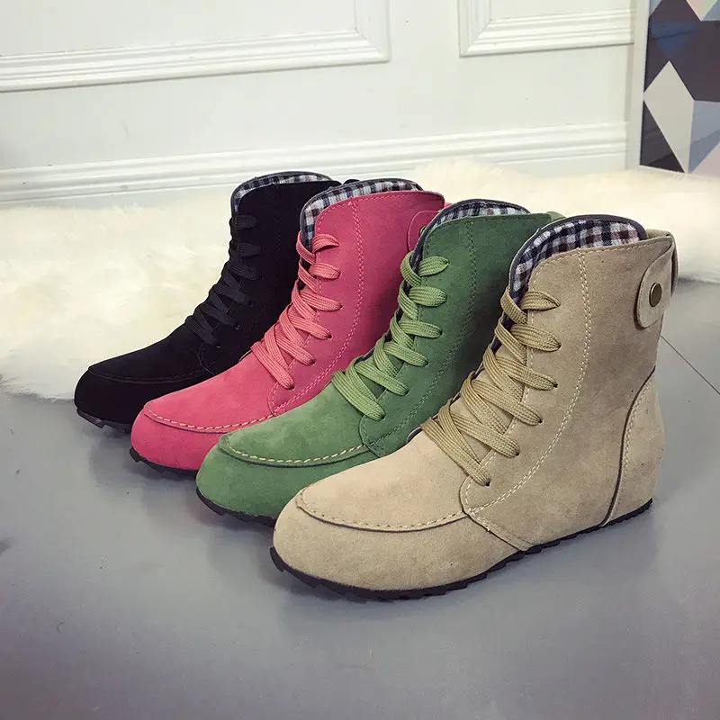 Medium boots women's inner raised flat bottomed short boots frosted Leather Green retro Knight boots
Medium boots women's inner raised flat bottomed short boots frosted Leather Green retro Knight boots