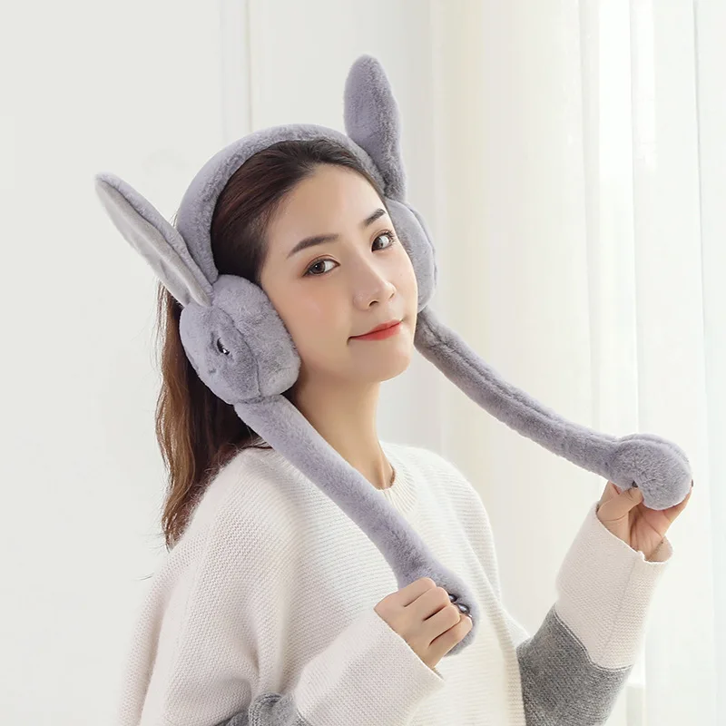 Winter Female Earmuffs Cute Movable Airbag Rabbit Ear Earmuffs Student Ear Protection Girl Birthday Christmas Gift
Winter Female Earmuffs Cute Movable Airbag Rabbit Ear Earmuffs Student Ear Protection Girl Birthday Christmas Gift