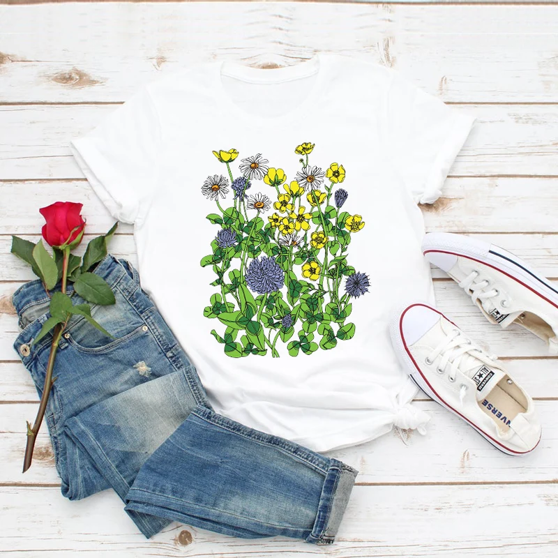 Women Print Clothes Flower Female Ladies Womens Tee T-Shirt Cute Girl 90s Lady Summer Top T Graphic Shirt T-shirts
Women Print Clothes Flower Female Ladies Womens Tee T-Shirt Cute Girl 90s Lady Summer Top T Graphic Shirt T-shirts