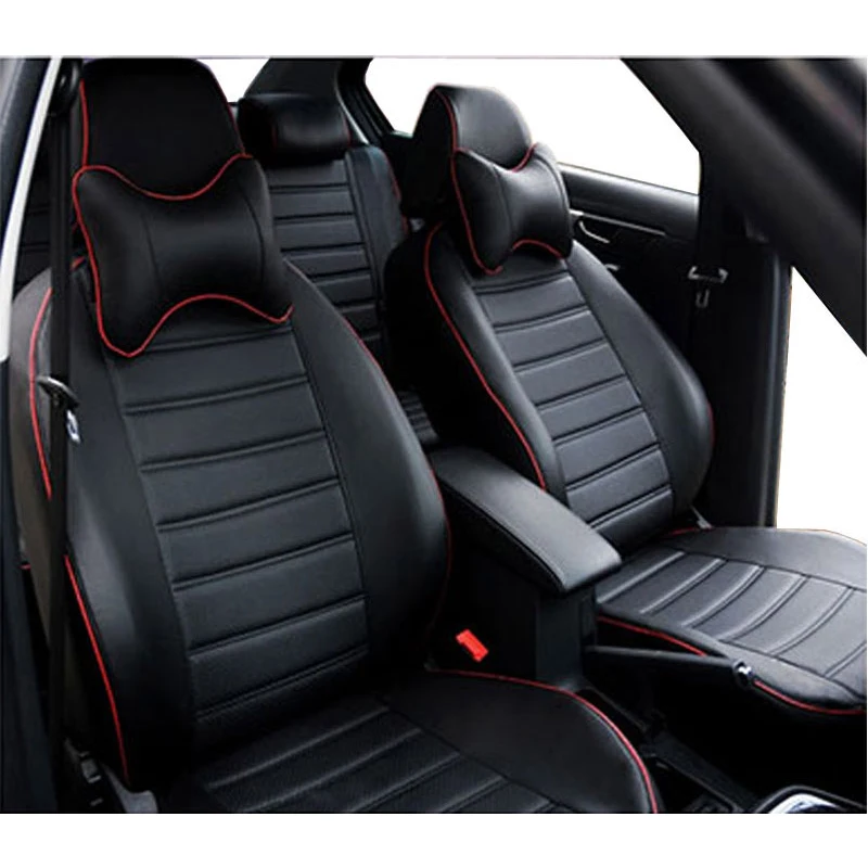 

Carnong Custom Leather Car Seat Cover PU Proper Fittment Fully Set Same Structure Armrest Available WaterProof Accessories