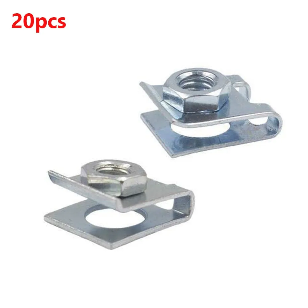 20pcs Car Accessories Clip Retainers License Plate Fastener Buckle Metal Screw 6mm Nut U-Type Clips Retainers For Car Tools
20pcs Car Accessories Clip Retainers License Plate Fastener Buckle Metal Screw 6mm Nut U-Type Clips Retainers For Car Tools