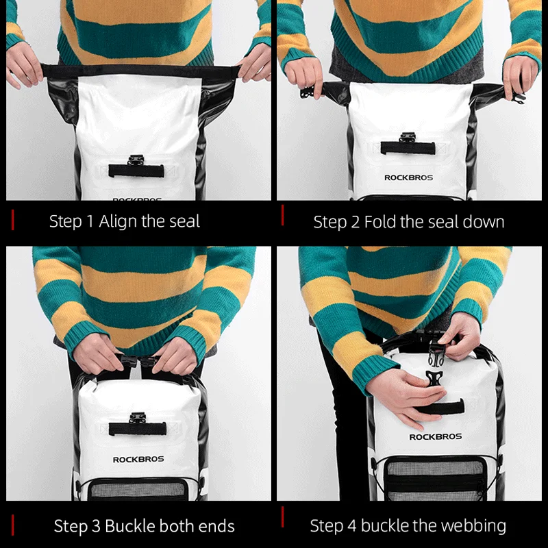 ROCKBROS 28L Rainproof Swmming Bags Big Capacity Bag Foldable Outdoor Storage Sport Camping Waterproof Package Pannier Bags
ROCKBROS 28L Rainproof Swmming Bags Big Capacity Bag Foldable Outdoor Storage Sport Camping Waterproof Package Pannier Bags