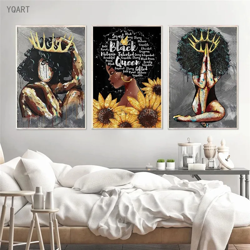 Africa Artwork Abstract Black Woman head with Queen Poster And Print Wall Art Canvas Painting Pictures for Home Living Room
Africa Artwork Abstract Black Woman head with Queen Poster And Print Wall Art Canvas Painting Pictures for Home Living Room