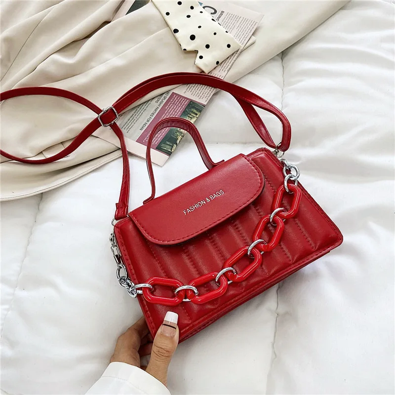 Ladies Fashion Designer Handbags Small Shoulder Bag 2021 Solid Pu Leather Crossbody Bags For Women Simple Chain Flap Bag New
Ladies Fashion Designer Handbags Small Shoulder Bag 2021 Solid Pu Leather Crossbody Bags For Women Simple Chain Flap Bag New