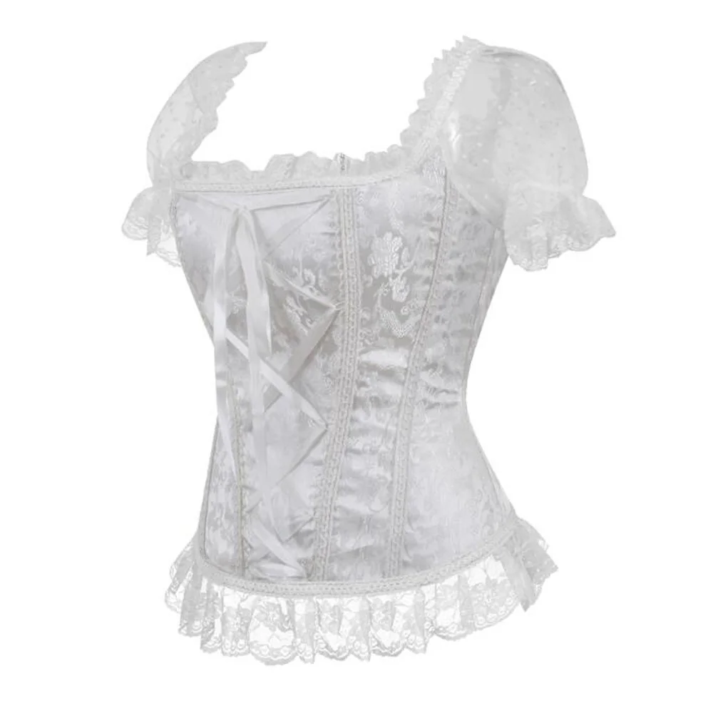 Woman Vintage Gothic Victorian Blouse 2020 Elastic Black White Top Steampunk 6XL Plus Size Women Clothing Summer T Shirt Corset
Woman Vintage Gothic Victorian Blouse 2020 Elastic Black White Top Steampunk 6XL Plus Size Women Clothing Summer T Shirt Corset