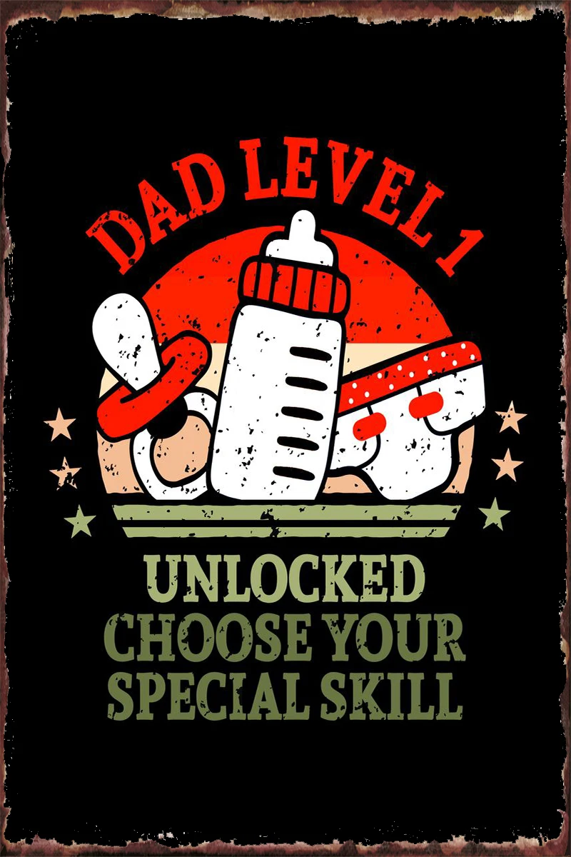 Оловянная табличка папа уровня 1, разблокированный подарок, декор для стен, винтажный металлический знак в стиле ретро для клуба, мужской пе...
Оловянная табличка папа уровня 1, разблокированный подарок, декор для стен, винтажный металлический знак в стиле ретро для клуба, мужской пе...