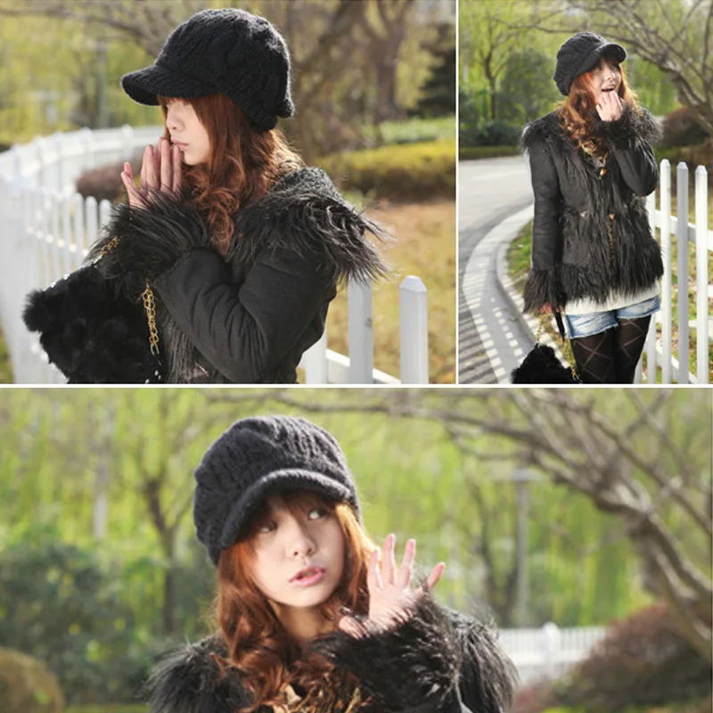 New Fashion Women Peaked Cap Hat Winter Warm Caps Knitted Headwear Outdoor Hats Apparel Accessories LXH
New Fashion Women Peaked Cap Hat Winter Warm Caps Knitted Headwear Outdoor Hats Apparel Accessories LXH