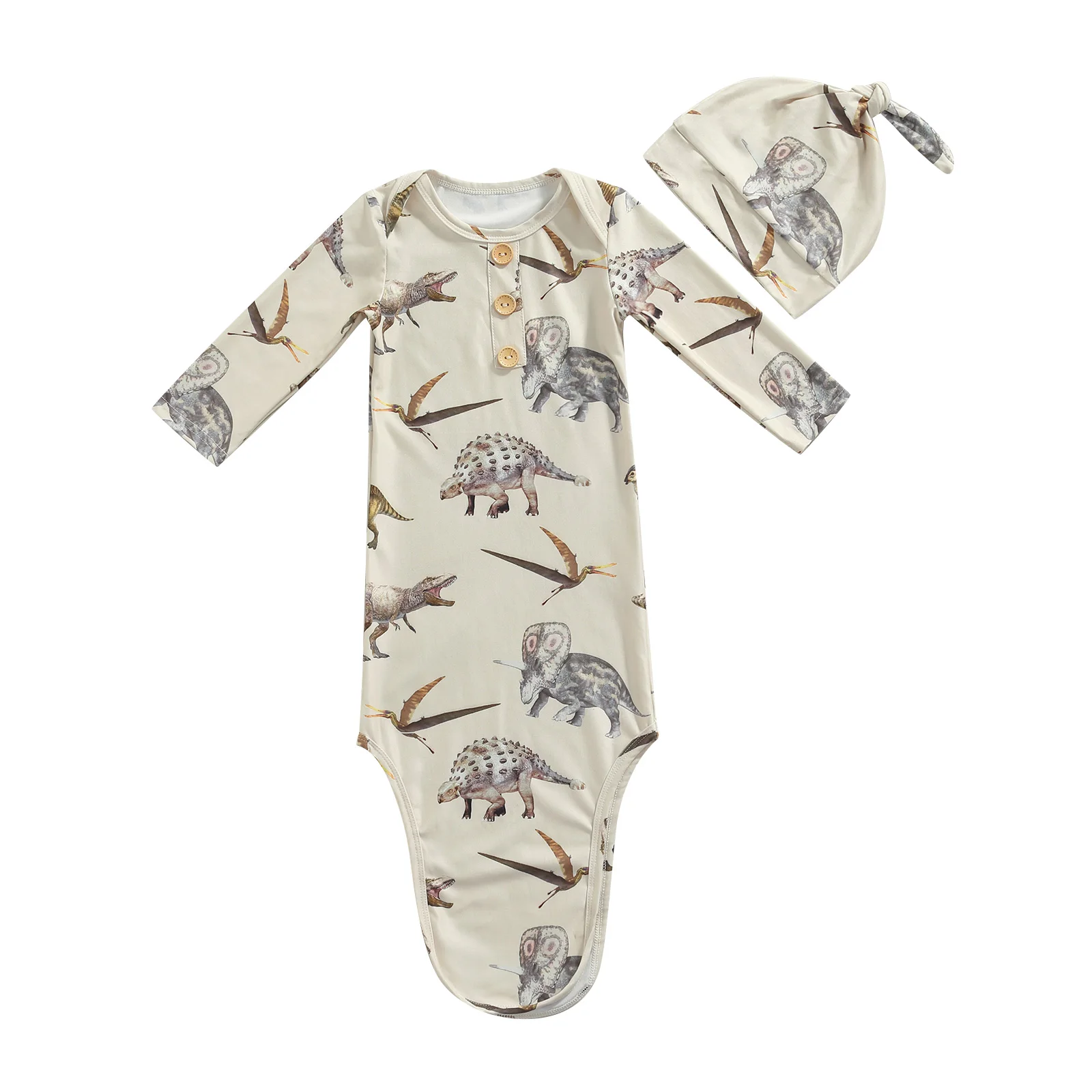 Newborn Baby Swaddle Dinosaur Pattern Round Neck Long Sleeve Sleeping Bag with Cap Photo Props Maternity Hospital Blanket 0-3M
Newborn Baby Swaddle Dinosaur Pattern Round Neck Long Sleeve Sleeping Bag with Cap Photo Props Maternity Hospital Blanket 0-3M
