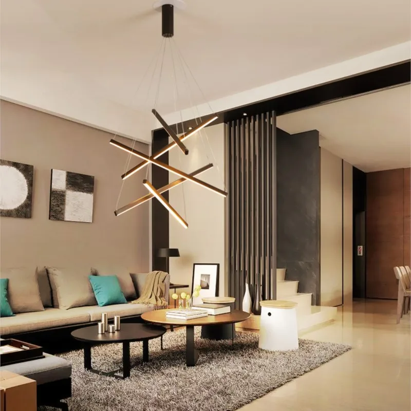 Duplex Stair Simple Modern LED Chandelier Ligthing Dining Living Room Black Hanging Lamp Creative Lobby Home Deco Long Fixtures
Duplex Stair Simple Modern LED Chandelier Ligthing Dining Living Room Black Hanging Lamp Creative Lobby Home Deco Long Fixtures