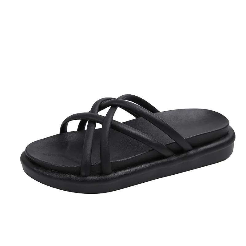 2021 Summer New Fashion Women's Wedges Slippers Women Solid Color Cross Straps Sandals Outdoor No-slip Ladies Beach Slippers
2021 Summer New Fashion Women's Wedges Slippers Women Solid Color Cross Straps Sandals Outdoor No-slip Ladies Beach Slippers