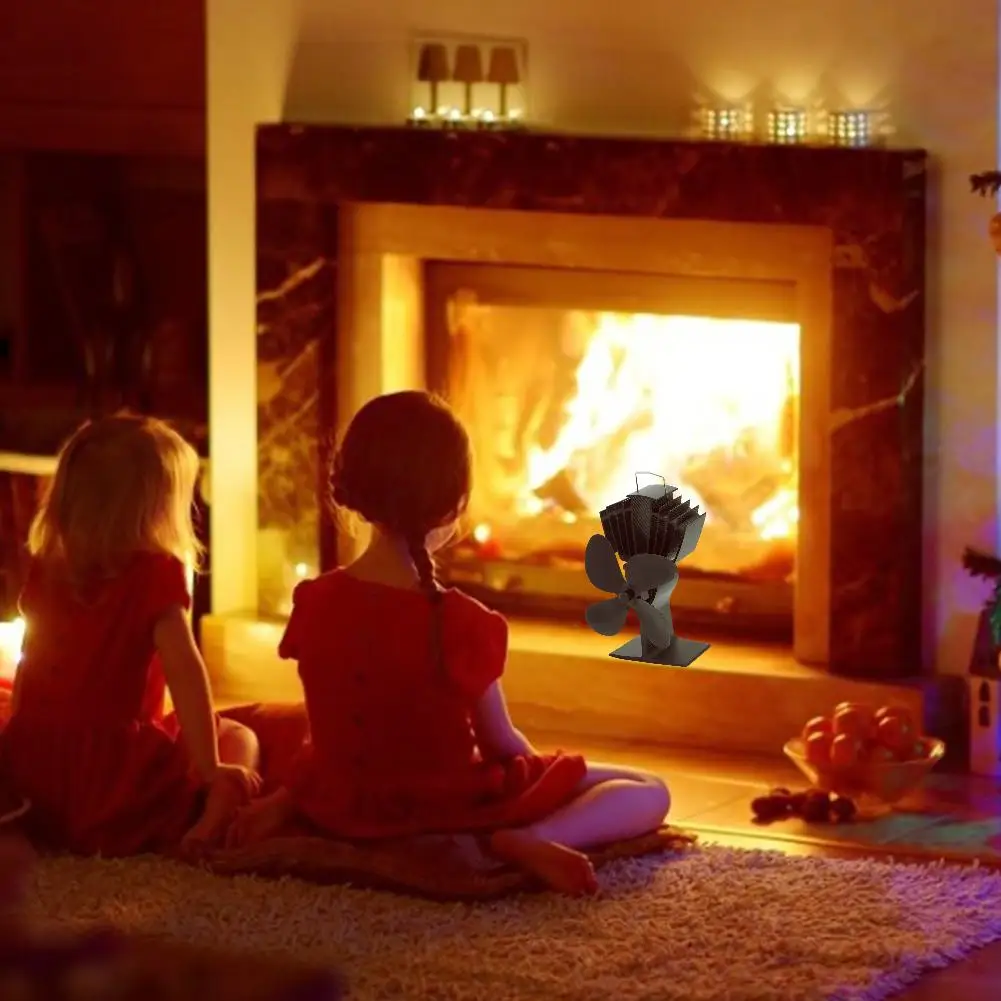4 Blade Heat Powered Stove Fan Black Fireplace Fan Burner Eco Friendly Quiet Fan Home Fireplace Fan Efficient Heat Distribution
4 Blade Heat Powered Stove Fan Black Fireplace Fan Burner Eco Friendly Quiet Fan Home Fireplace Fan Efficient Heat Distribution