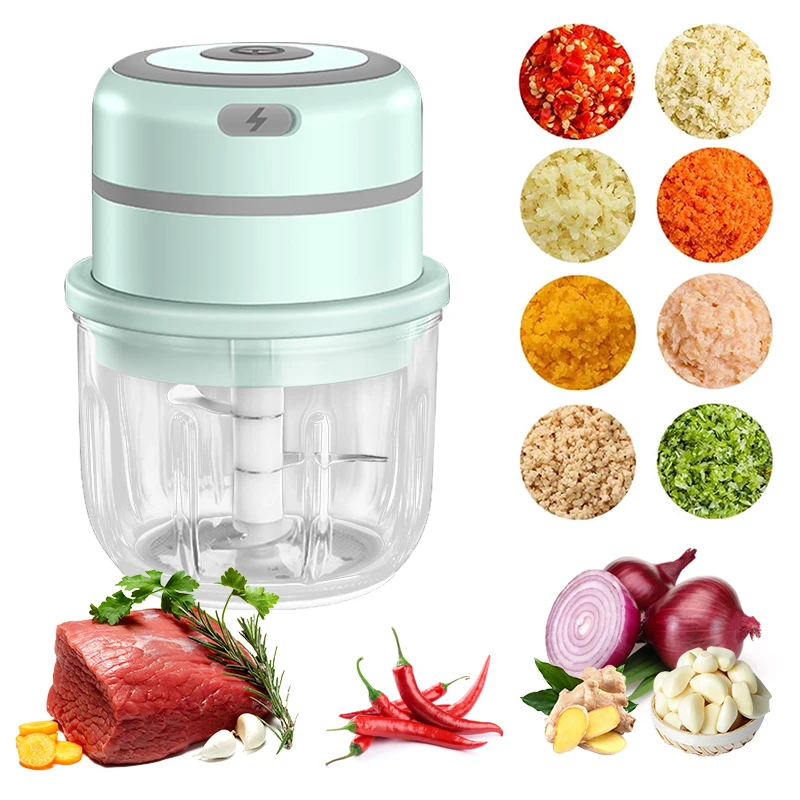 250/300ml Mini USB Charging Wireless Electric Garlic Masher Press Mincer Vegetable Chili Meat Grinder Food Chopper Kitchen Tools
250/300ml Mini USB Charging Wireless Electric Garlic Masher Press Mincer Vegetable Chili Meat Grinder Food Chopper Kitchen Tools