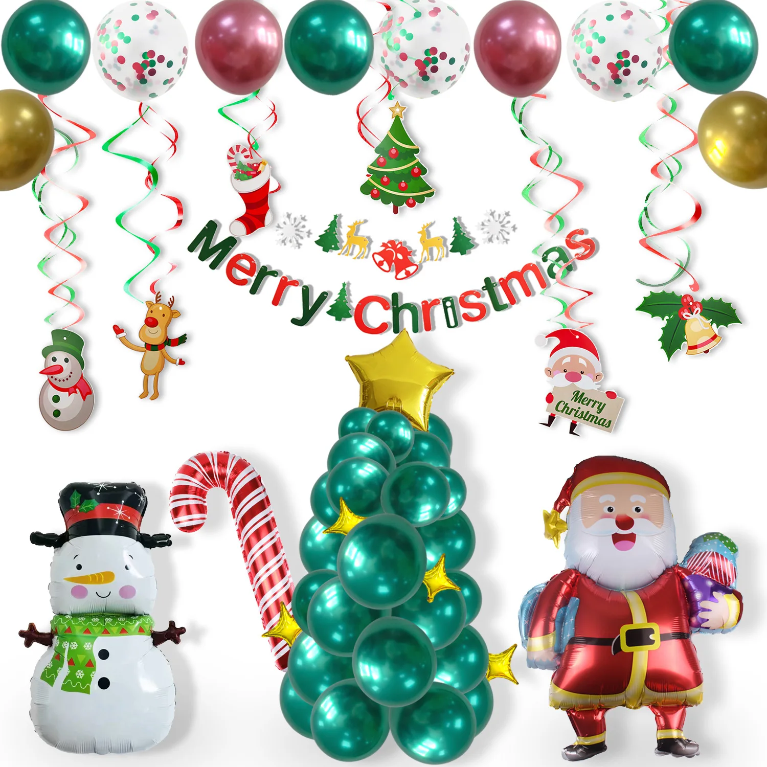 Exquisite Christmas Party Decoration Kit Santa Claus Balloons Tools Home Decor Party Baby Shower Birthday Accessories navidad 
Exquisite Christmas Party Decoration Kit Santa Claus Balloons Tools Home Decor Party Baby Shower Birthday Accessories navidad