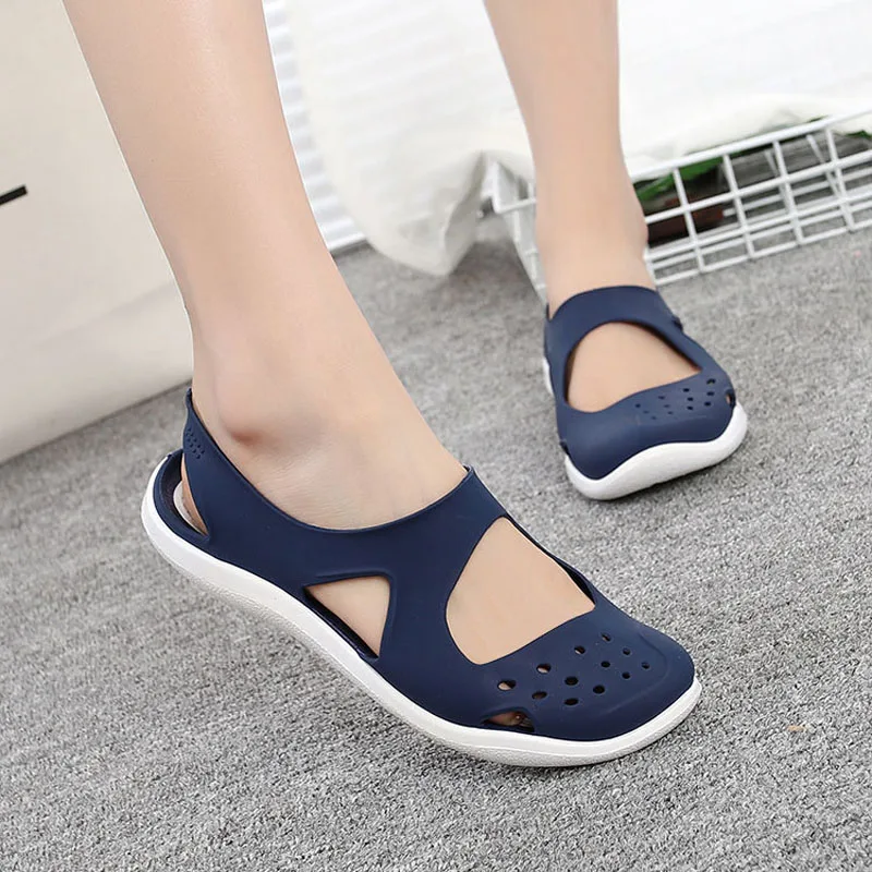 Jelly shoes Women's Summer shoes slip-on Soft Baotou Hollow Out Flat Beach Sandals 2019 Summer Casual Women sandals
Jelly shoes Women's Summer shoes slip-on Soft Baotou Hollow Out Flat Beach Sandals 2019 Summer Casual Women sandals