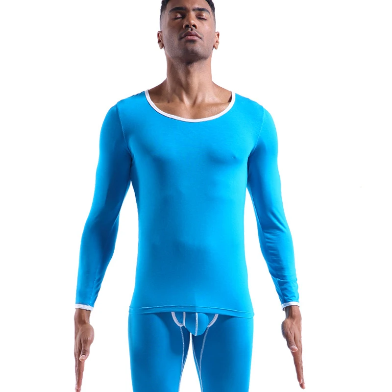 Men Thermal Underwear Long Jhons Basic Colorful Thermo Tops Buttoms Thin Clothes Sets
Men Thermal Underwear Long Jhons Basic Colorful Thermo Tops Buttoms Thin Clothes Sets