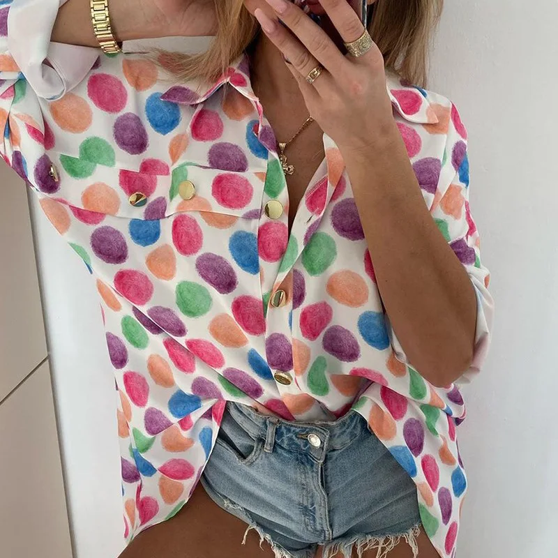 BONLAVIE Summer Women's Loose Lapel Long Sleeve Printed Shirt Top Streetwear Women Top
BONLAVIE Summer Women's Loose Lapel Long Sleeve Printed Shirt Top Streetwear Women Top