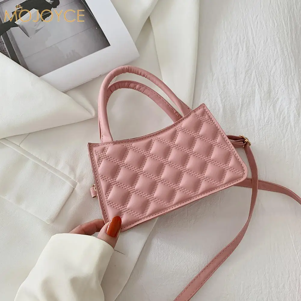 Fashion Women PU Leather Solid Color Lattice Pattern Shoulder Crossbody Messenger Bag Casual Ladies Top-handle Mini Handbags
Fashion Women PU Leather Solid Color Lattice Pattern Shoulder Crossbody Messenger Bag Casual Ladies Top-handle Mini Handbags